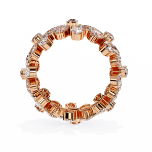 Anillo de Compromiso con Diamantes Cultivados en Laboratorio, Corte Mixto, Oro de 10k, 14k, 18k, Certificado IGI, Diamantes VS DEF, para Aniversario o Boda - Product Image 5