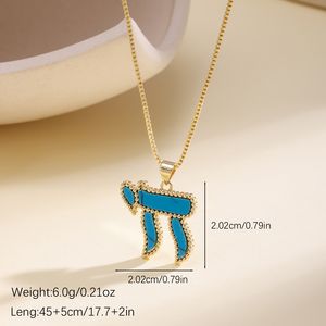 Pendentif QIKU Chai plaqué or 18 carats, bijoux <span class=keywords><strong>pour</strong></span> femmes, judaïsme, collier israélien <span class=keywords><strong>pour</strong></span> femmes, cadeau de bijoux - Product Image 4