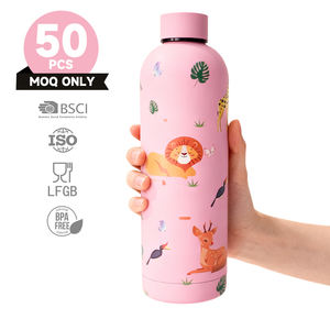 Bouteille isotherme sous vide en acier inoxydable avec <span class=keywords><strong>bouchon</strong></span> en caoutchouc souple et motifs animaux – Promotion saisonnière, fabrication OEM directe - Product Image 4