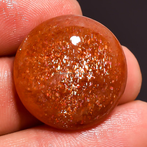 Haute qualité lisse rond naturel rouge pierre de soleil Cabochon pierre précieuse en vrac couleur Unique pierre de soleil naturelle pour la fabrication de bijoux pierre - Product Image 1