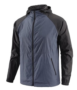 Nouvelle veste coupe-vent personnalisée pour l'été, grande taille, haute qualité, prix d'usine, vente chaude pour hommes, veste imperméable en polyester - Product Image 1