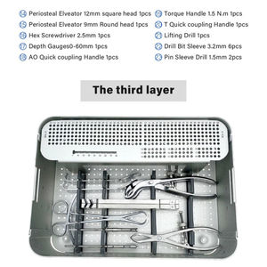 Kit d'instruments pour plaques de fixation orthopédiques des membres supérieurs pour la chirurgie osseuse, outils chirurgicaux en acier inoxydable de qualité chirurgicale par Grip Surgical - Product Image 5