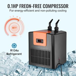 Enfriador de Agua para Acuario Moderno de 52 Galones (196 L), Silencioso, con Compresor de Refrigeración Hidropónico de 1/10 HP para Agua de Mar y Agua Dulce - Product Image 3