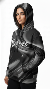 Sweat à capuche unisexe oversize moderne pour l'hiver avec broderie et impression par sublimation intégrale pour les collections streetwear tendance - Product Image 4