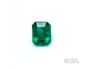 Vente en gros GEMS INTERNATIONAL Émeraude Verte Naturelle Certifiée IGI 2,48 Carats Coupe Octogonale Facettée 8,5x7x5mm Pierre Libre Non Montée - Product Image 1