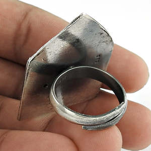 Vintage Style Antique Tribal Ethnic <b>Ring</b> Comes With Old Hindu God Or Goddess Template Handmade Bohemian Jewelry In 925 <b>Silver</b> - Product Image 2