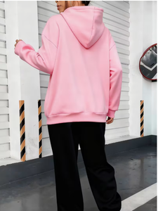 Conjunto Deportivo para Mujer con Estampado de Mariposas Rosas y Pantalones Negros, Sudadera y Pantalones de Punto Casuales de Manga Larga para Primavera - Product Image 2