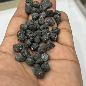 Pierres brutes de diamant noir naturel 5-10 carats, non taillées, origine africaine, non traitées, bonne qualité, pierres précieuses en vrac, fournitures en gros - Product Image 1
