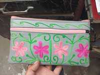 Bolsos de Mano de Algodón Bordado a Mano para Mujer, Bolsos de Mano para Bodas, Venta al por Mayor desde India