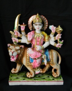 Statue Durga Maa de grande taille, Idols en marbre, Sheron Wali ma - Product Image 6