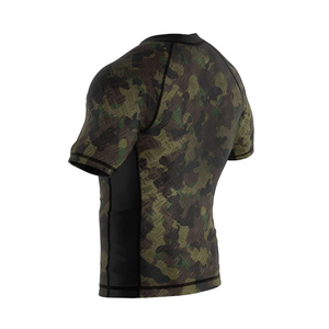 Tactical Camo Skull <b>Print</b> Men Compression Shirt Performance Fitness Top Black Belt Rash Guard Master Rash Guard - Product Image 6