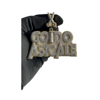 Colgante de Moissanita Personalizado con Incrustaciones de Diamantes, Plata de Ley 925, Diseño 3D, Collar Estilo Rapper, Certificado GRA, Joyería al por Mayor