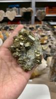 Pequeña Piedra Natural de Pirita en Bruto, Espécimen Mineral para Decoración del Hogar