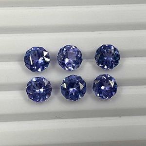 Pierre précieuse naturelle Tanzanite bleue de 6 mm, 7 mm, 8 mm, taille décaogone portugaise, pierre brute pour la fabrication de bijoux, fabricant vérifié, prêt à être expédié - Product Image 4