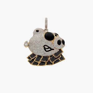 Customized Hip Hop Trendy Pendant 10KT White Gold 10.50gm Natural Diamonds IGI Certified <b>Wedding</b> Statement Ring - Product Image 6