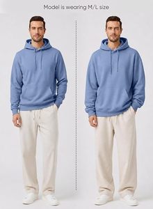 Sudaderas con Capucha para Hombre, Personalizables, 100% Algodón, Forro Polar, Impermeables, Resistentes al Viento, Ecológicas, para Invierno, al por Mayor - Product Image 3