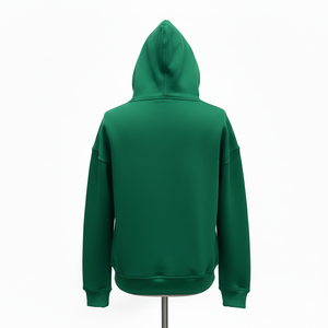 Sudadera con capucha para hombre, hecha a medida, de alta calidad, 100% algodón puro, estilo urbano, con logo impreso en relieve personalizado en la parte delantera y trasera en varios colores. - Product Image 5