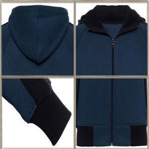 Servicios OEM al por Mayor, Conjuntos Deportivos Personalizados de Alta Calidad con Logotipo, Conjuntos Deportivos de Invierno para Hombre, Talla Grande, Sudadera con Cremallera Completa y Pantalones - Product Image 4