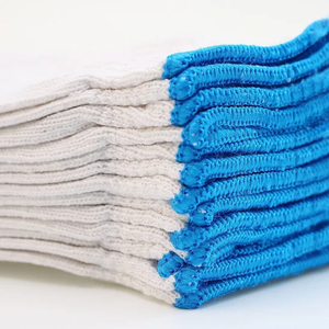 Guantes de Trabajo de Algodón Tejido a Mano, Blanqueados, de 400g y 600g, para Seguridad en la Construcción - Product Image 1