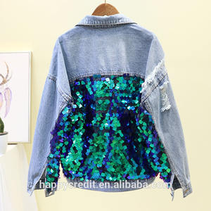 Veste en jean bleu délavé – Qualité supérieure OEM/ODM, vestes en jean personnalisées pour femmes - Product Image 3