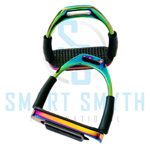 Estribos de Equitación Flexibles de Color Arcoíris con Junta Flexible y Superficie de Goma, Estribos Ecuestres de Acero Inoxidable - Product Image 4