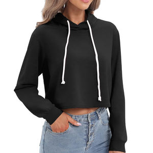 Sudadera con Capucha Corta de Invierno para Mujer, de Alta Calidad, con Diseño Personalizable, Transpirable, Estilo Urbano - Product Image 3