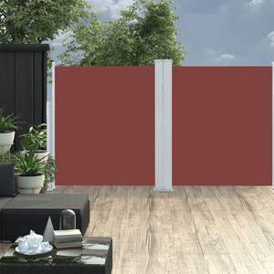 Auvent en polyester marron avec revêtement PU 55,1x236,2 po – Catégorie de produit : Auvent latéral - Product Image 1