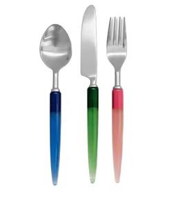 Ensemble de couverts haut de gamme en acier inoxydable avec manche en céramique, cuillère, fourchette, couteau polis pour la restauration - Product Image 5