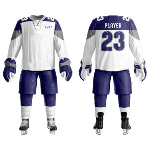 Best Price Ice Hockey Uniform With Custom Print Options Breathable Fabric For Comfortable Play In All Conditions - Product Image 1