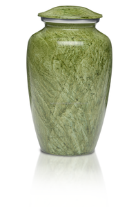 Blue Adult Cremation Urn With Velvet bag - Product Image 5