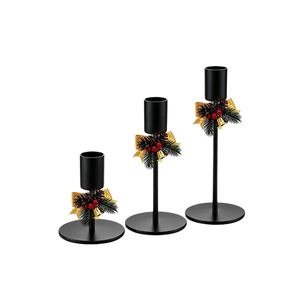 Christmas Tree Metal Candle <b>Holder</b> with Star Top <b>Glass</b> Cup Iron <b>Candlestick</b> for Home Decor Room Shelving Home Decorative - Product Image 5