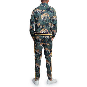Ensemble de survêtements d'hiver pour hommes, 2 pièces, 100% polyester, imprimé par sublimation, molleton décontracté léger, manches longues, ensemble de jogging - Product Image 5