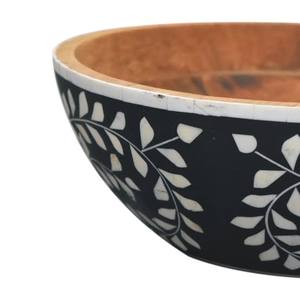 Nuevo tazón artesanal de madera con incrustaciones de resina y madera, ecológico y duradero, cesta para frutas, nuevo, venta al por mayor - Product Image 3