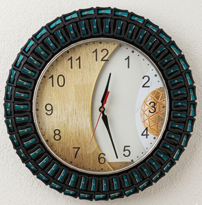 Round Handmade Decorative <b>Wall</b> <b>Clock</b> Creative Pencil Sharpener Style Home Decor - Product Image 1