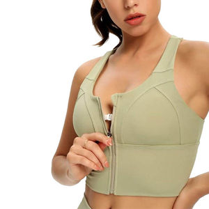 Soutien-gorge de sport pour femme à maintien élevé, simple, respirant, anti-humidité, à bretelles doubles, séchage rapide et grandes tailles - Product Image 6