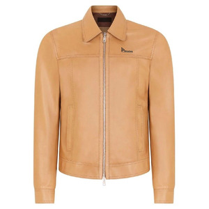 Plain Black <b>Genuine</b> <b>Leather</b> <b>Jacket</b> For Men All-match Motorcycle <b>Jacket</b> PU <b>Leather</b> Men <b>Leather</b> <b>Jacket</b> for Men Autumn Windproof - Product Image 4