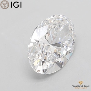 Diamante de Corte Ovalado de 3.50 Quilates, Cultivado en Laboratorio, con Certificación IGI, Claridad VVS1, Color D, para la Creación de Joyería Fina - Product Image 6