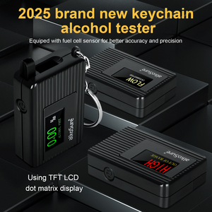 2025 nhỏ nhất tế bào nhiên liệu xách tay Keychain <span class=keywords><strong>breathalyzer</strong></span> kỹ thuật số rượu Tester - Product Image 2