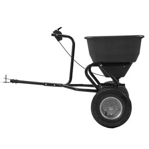Spargitore a traino da 110 libbre con 10 impostazioni regolabili per sementi di prato e giardino, componenti essenziali per attrezzature agricole - Product Image 3
