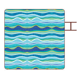 Blue Enchantress Outdoor Picnic <b>Blanket</b> 150x200cm Waterproof Foldable Oxford Fabric Portable <b>Beach</b> Mat for 1-2 Person - Product Image 5