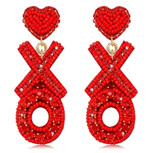 Hot Selling Heart <b>Earrings</b> Pink Valentine Statement Drop <b>Earrings</b> for Women and Girls Durable Craftsmanship for <b>Long</b> Wear 2026 - Product Image 4