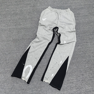 Pantalon de survêtement ample et décontracté pour homme, taille mi-haute, coupe large évasée, personnalisable, vente en gros OEM - Product Image 5