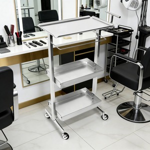Professional Beauty Trolley with Lockable Drawers &amp; Wheels Ideal for Mobile Salons, Home Use, and Traveling Hair Stylists - Product Image 1