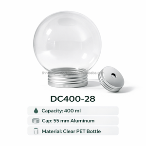 ขวด PET DC400-28 ขนาด 400 มล. พร้อมคอขวดขนาด 55 มม. ฝาแบบกำหนดเองได้ สำหรับบรรจุภัณฑ์เครื่องดื่มสำหรับน้ำผลไม้ - Product Image 5