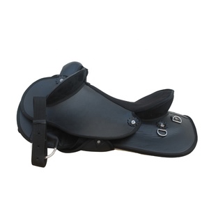 Selle de cheval légère Rider's Trust, synthétique, confortable, avec siège souple, étriers réglables, selle d'équitation durable - Product Image 4