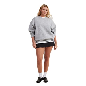 Sudaderas de Mujer Holgadas con Cuello Redondo, Estilo Casual, Cómodas, Tallas Grandes, Hombros Caídos, Moda, Venta al Por Mayor, Personalizadas OEM - Product Image 2
