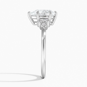 Anillo BOJ 0153 con Corte Pera, Plata 925, Engaste de Puntas Tipo Espejo, Anillo Solitario con Diamante de 2ct, Color D, VVS1, Moissanita GRA, Precio Bajo en Oferta - Product Image 3