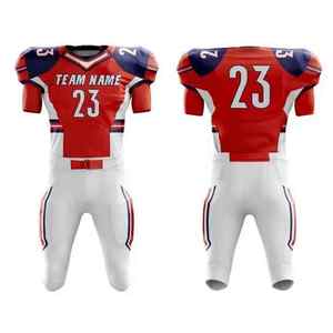 Ensemble de maillots de football américain pour hommes, gris et orange, imprimé géométrique, sublimé, col en V, manches courtes, évacuation de l'humidité, coupe ajustée, adulte - Product Image 4