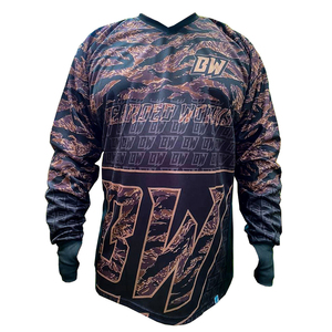 Camisetas de paintball de malla transpirable de alto rendimiento personalizables con acolchado protector, servicio OEM personalizado, venta al por mayor de camisetas OEM - Product Image 1