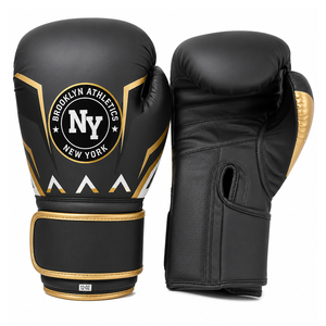 Gants de boxe personnalisés OEM en gros, en cuir PU de haute qualité, pour Muay Thai, Kickboxing, entraînement sur sac de frappe et sparring - Product Image 1